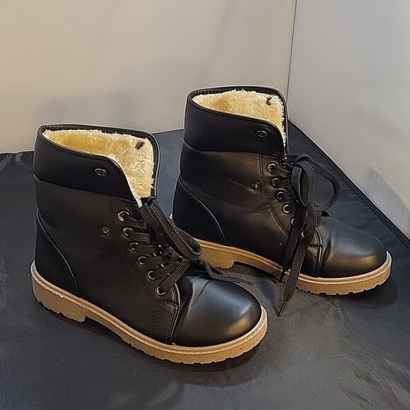 WOMEN"S JUST BE LACED-UP ROUND TOE SLIP-ON BOOT - Picture 12 of 13